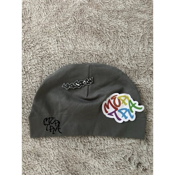 Mertra Sprinter Beanie Hat Gray O/S with stickers New - Picture 3 of 12